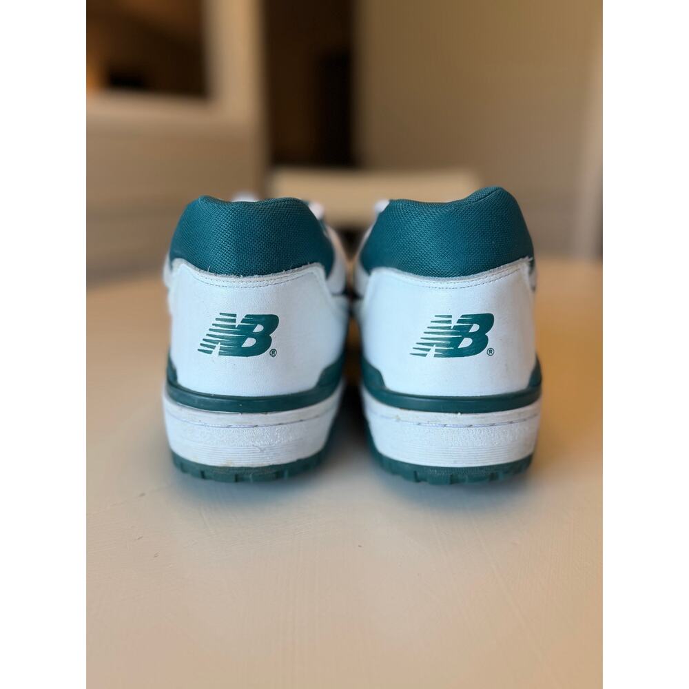 New Balance 550 White Vintage Teal Green Men's Size 12 BB550STA Retro Sneakers - Picture 4 of 8